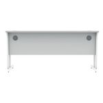 Polaris Rectangular Double Upright Cantilever Desk 1600x600x730mm Arctic White/White KF882354