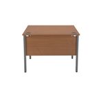 Serrion Rectangular Goal Post Desk 1000x800x730mm Ellmau Beech KF882386