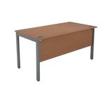 Serrion Rectangular Goal Post Desk 1500x800x730mm Ellmau Beech KF882388