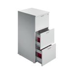 Jemini 3 Drawer Filing Cabinet 464x600x1030mm White KF90464