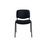 Jemini Ultra Multipurpose Stacking Chair 532x585x805mm Black KF90552