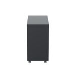 Jemini Contract Steel 3 Drawer Mobile Pedestal Slimline 300x470x615mm Black KF90691