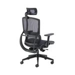 Arista Lena High Back Executive Chair 700x700x1120-1250mm Mesh Back Black KF90764