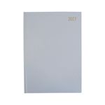 Desk Diary Day Per Page Appointment A4 Silver Grey 2027 FS669203