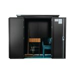 Safestor Richmond Metal Garden Shed Dark Grey SFSC016-315