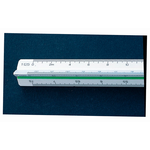 Linex Triangular Scale Rule 1:1 1:20-125 30cm White 311 LXH