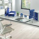 Leitz 180 Lever Arch File Poly 80mm A4 Blue (Pack of 10) 10101035