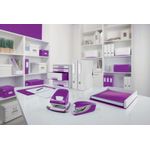 Leitz NeXXt WOW 2 Hole Metal Office Hole Punch 30 Sheet Purple - 50081062