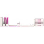 Leitz WOW Dual Colour Tape Dispenser for 19mm Tapes White/Pink 53641023