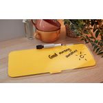 Leitz Cosy Glass Drywipe Desktop Whiteboard Pad Warm Yellow 52690019