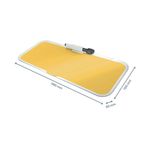 Leitz Cosy Glass Drywipe Desktop Whiteboard Pad Warm Yellow 52690019