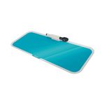 Leitz Cosy Glass Drywipe Desktop Whiteboard Pad Calm Blue 52690061
