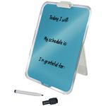 Leitz Cosy Glass Drywipe Desktop Easel Whiteboard Calm Blue 39470061