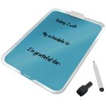 Leitz Cosy Glass Drywipe Desktop Easel Whiteboard Calm Blue 39470061