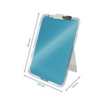 Leitz Cosy Glass Drywipe Desktop Easel Whiteboard Calm Blue 39470061
