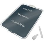 Leitz Cosy Glass Drywipe Desktop Easel Whiteboard Velvet Grey 39470089