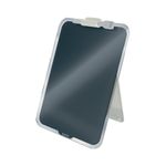Leitz Cosy Glass Drywipe Desktop Easel Whiteboard Velvet Grey 39470089