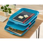 Leitz Cosy Letter Tray A4 Calm Blue (Pack of 3) 53582061