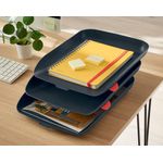 Leitz Cosy Letter Tray A4 Velvet Grey (Pack of 3) 53582089