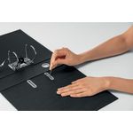 Leitz LAF180 Recycled 80mm A4 Black Pack of 10 10180095