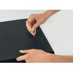 Leitz LAF180 Recycled 80mm A4 Black Pack of 10 10180095