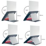Leitz Ergo Cosy Adjustable Laptop Stand Velvet Grey 64260089