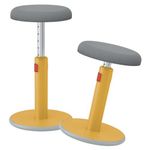 Leitz Ergo Cosy Sit/Stand Height Adjustable Stool Warm Yellow 65180019