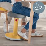 Leitz Ergo Cosy Sit/Stand Height Adjustable Stool Warm Yellow 65180019