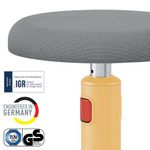 Leitz Ergo Cosy Sit/Stand Height Adjustable Stool Warm Yellow 65180019