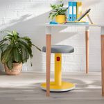 Leitz Ergo Cosy Sit/Stand Height Adjustable Stool Warm Yellow 65180019