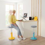 Leitz Ergo Cosy Sit/Stand Height Adjustable Stool Warm Yellow 65180019