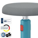 Leitz Ergo Cosy Sit/Stand Height Adjustable Stool Calm Blue 65180061