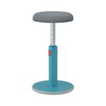 Leitz Ergo Cosy Sit/Stand Height Adjustable Stool Calm Blue 65180061