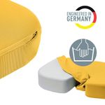 Leitz Ergo Cosy Seat Cushion 355x455x75mm Warm Yellow 52840019