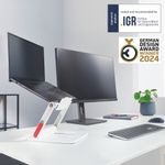 Leitz Ergo Adjustable Multi-Angle Laptop Stand White 258x45x253mm 64240001