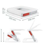 Leitz Ergo Adjustable Multi-Angle Laptop Stand White 258x45x253mm 64240001