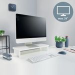 Leitz Ergo Monitor Stand 560x80x210mm White 64340001