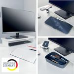 Leitz Ergo Monitor Stand 560x80x210mm White 64340001