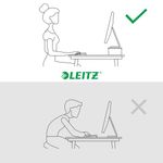 Leitz Ergo Monitor Stand 560x80x210mm White 64340001