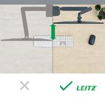 Leitz Ergo Dual Monitor Arm Dark Grey 65370089