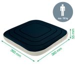 Leitz Ergo Active Wobble Cushion with Cover Dark Grey 65400089