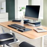 Leitz Ergo Monitor Stand Height Adjustable Dark Grey 65040089