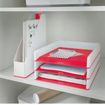 Leitz WOW Magazine File Duo Colour White/Red 53621026