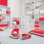 Leitz WOW Tape Dispenser Duo Colour White/Red 53641026