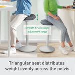 Leitz Ergo Active Standing Stool Light Grey 65450085