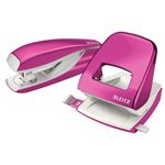 Leitz NeXXt WOW Metal Office Hole Punch Metallic Pink 50081023