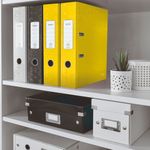 Leitz 180 WOW Lever Arch File A4 80mm Yellow Pack of 10 10050016