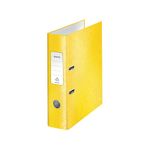 Leitz 180 WOW Lever Arch File A4 80mm Yellow Pack of 10 10050016