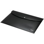 Leitz Recycle Document Wallet Plastic A4 Black (Pack of 10) 46780095