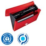 Leitz Recycle Expanding Concertina Project File A4 PP Red (Pack of 5) 46240025